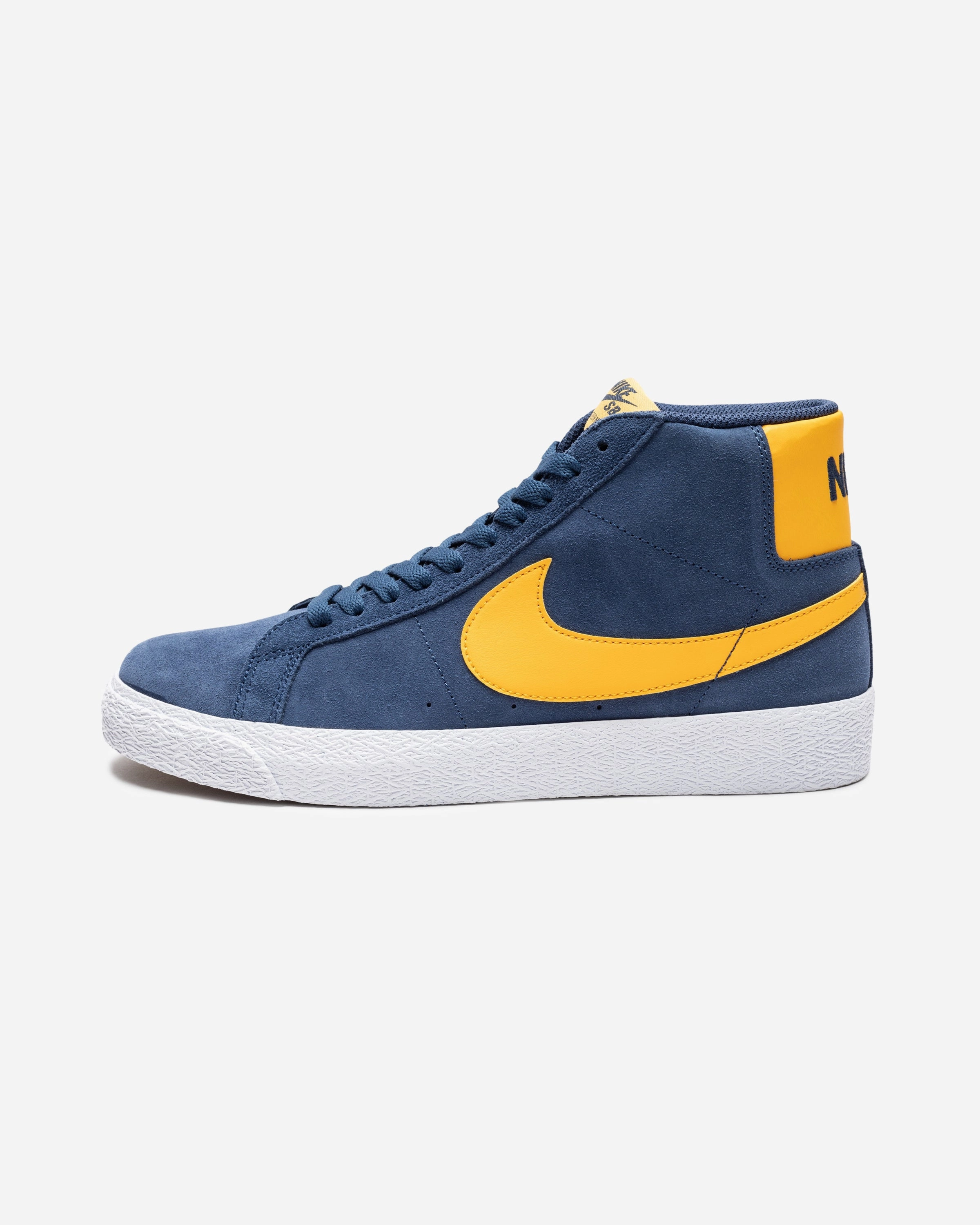 NIKE SB ZOOM BLAZER MID - NAVY/ UNIVERSITYGOLD/ WHITE
