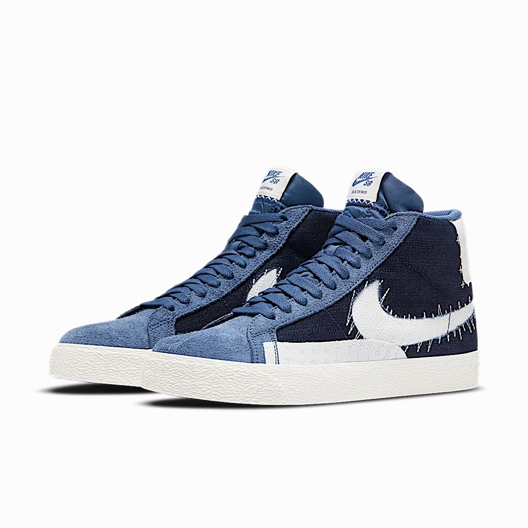 Nike SB Zoom Blazer Mid Sashiko Mystic Navy