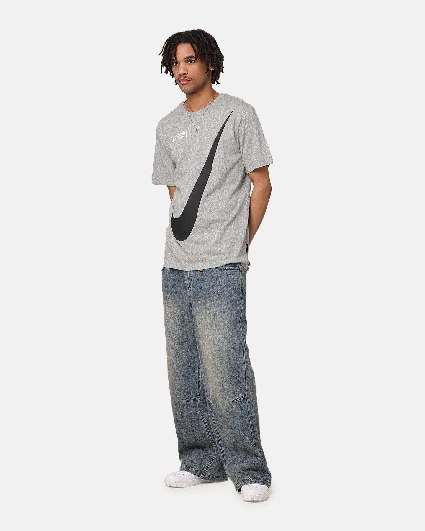 Nike Sportswear Big Swoosh T-Shirt Dark Grey Heather