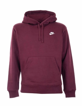 Nike Sportswear Club Fleece Pullover Hoodie Burgundy
