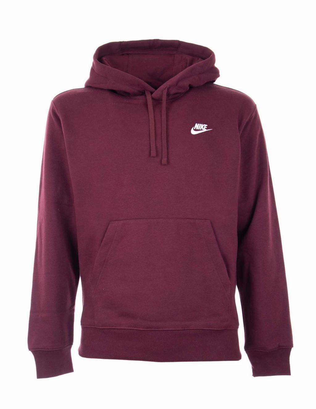 Nike Sportswear Club Fleece Pullover Hoodie Burgundy