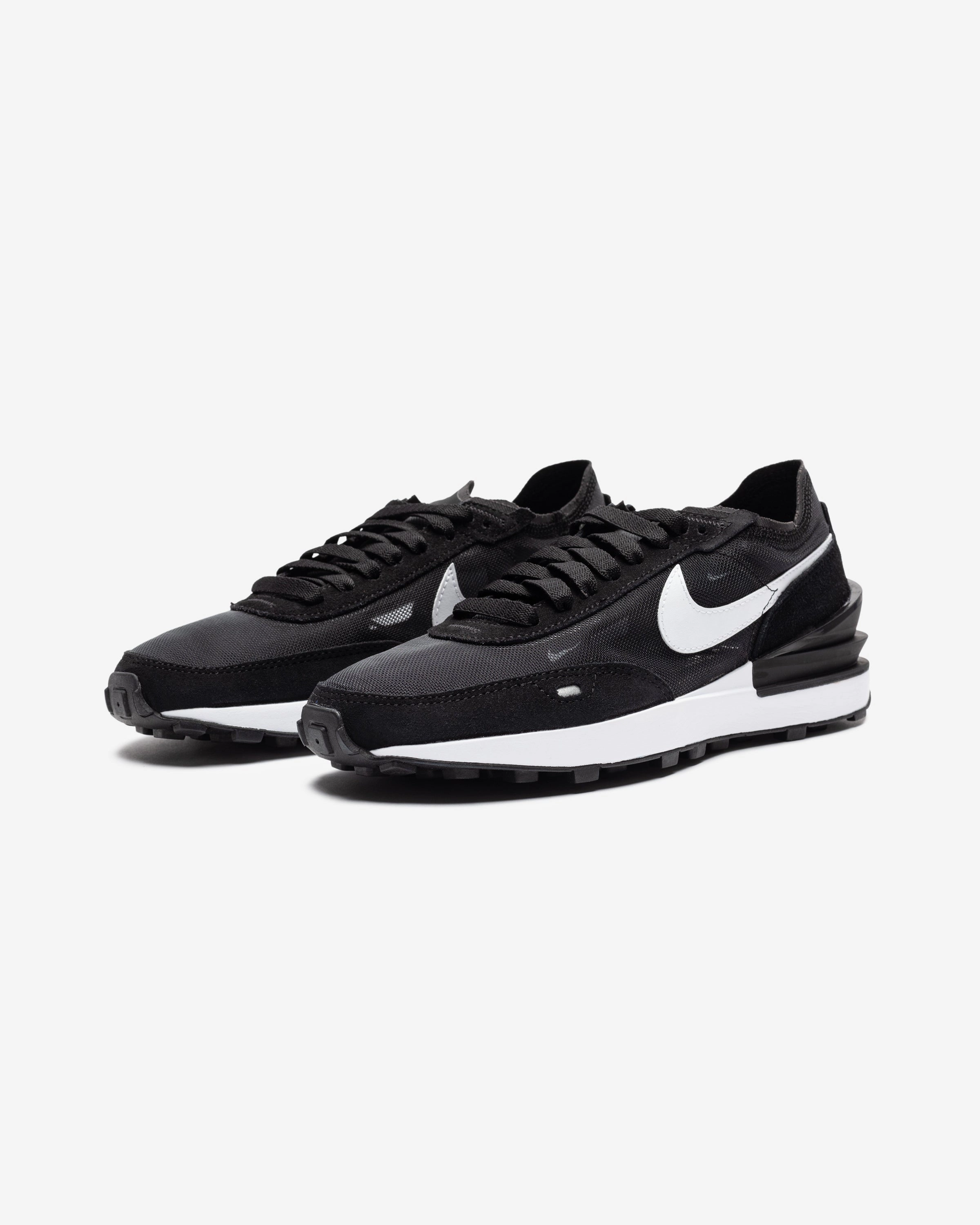 NIKE WOMEN'S WAFFLE ONE - BLACK/ WHITE/ ORANGE