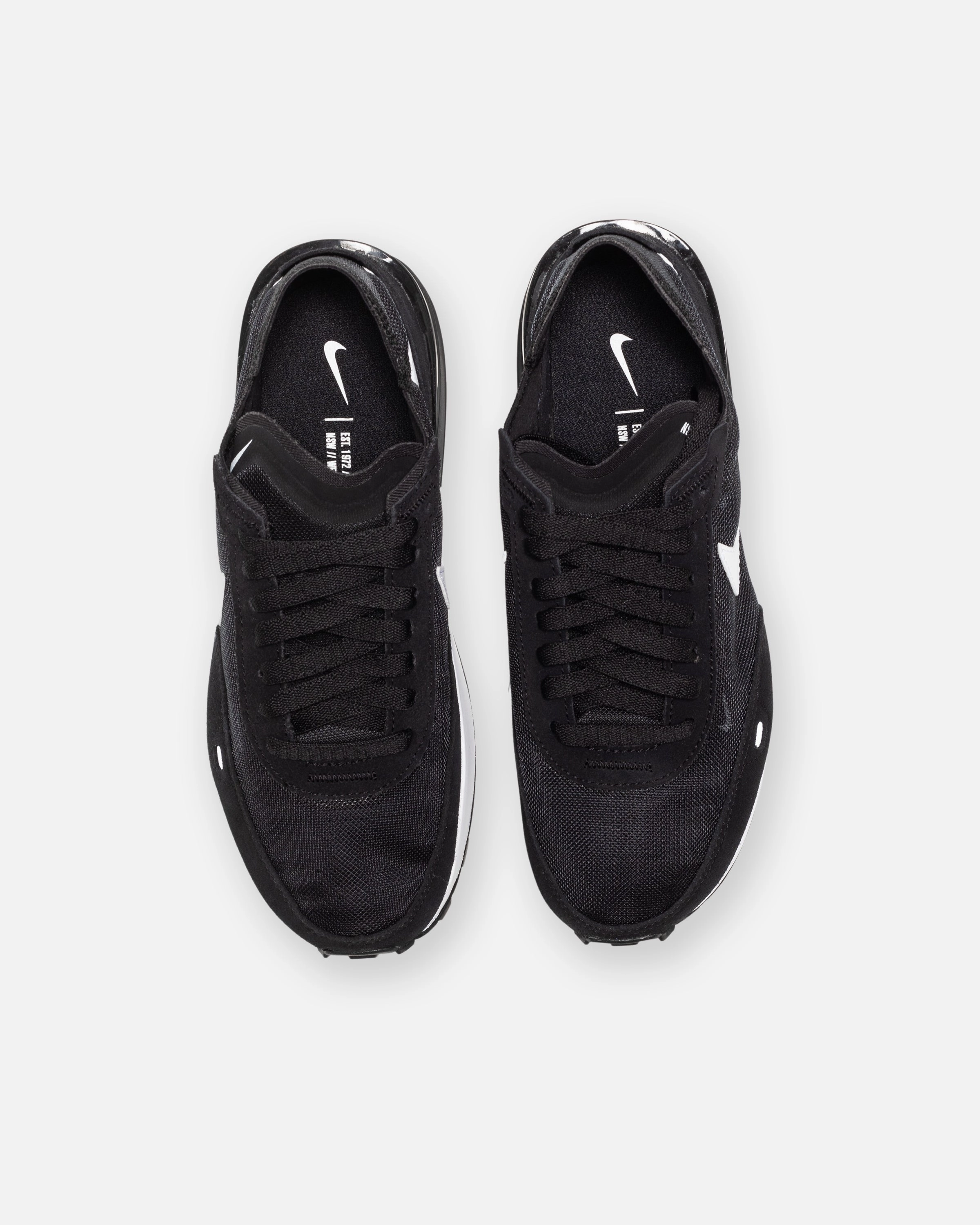 NIKE WOMEN'S WAFFLE ONE - BLACK/ WHITE/ ORANGE