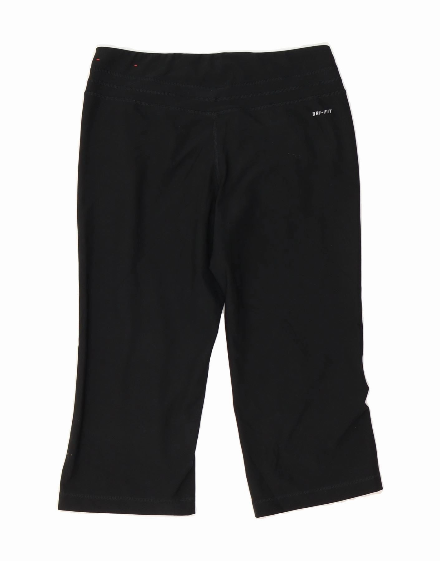 NIKE Womens Dri Fit Capri Leggings UK 12/14 Medium  Black Polyester