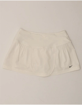 NIKE Womens Dri Fit Skort UK 10 Small  White