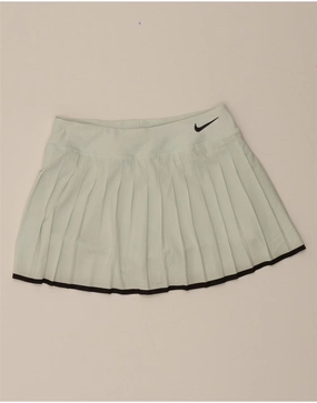 NIKE Womens Dri Fit Tennis Skirt UK 14 Medium  Green Polyester