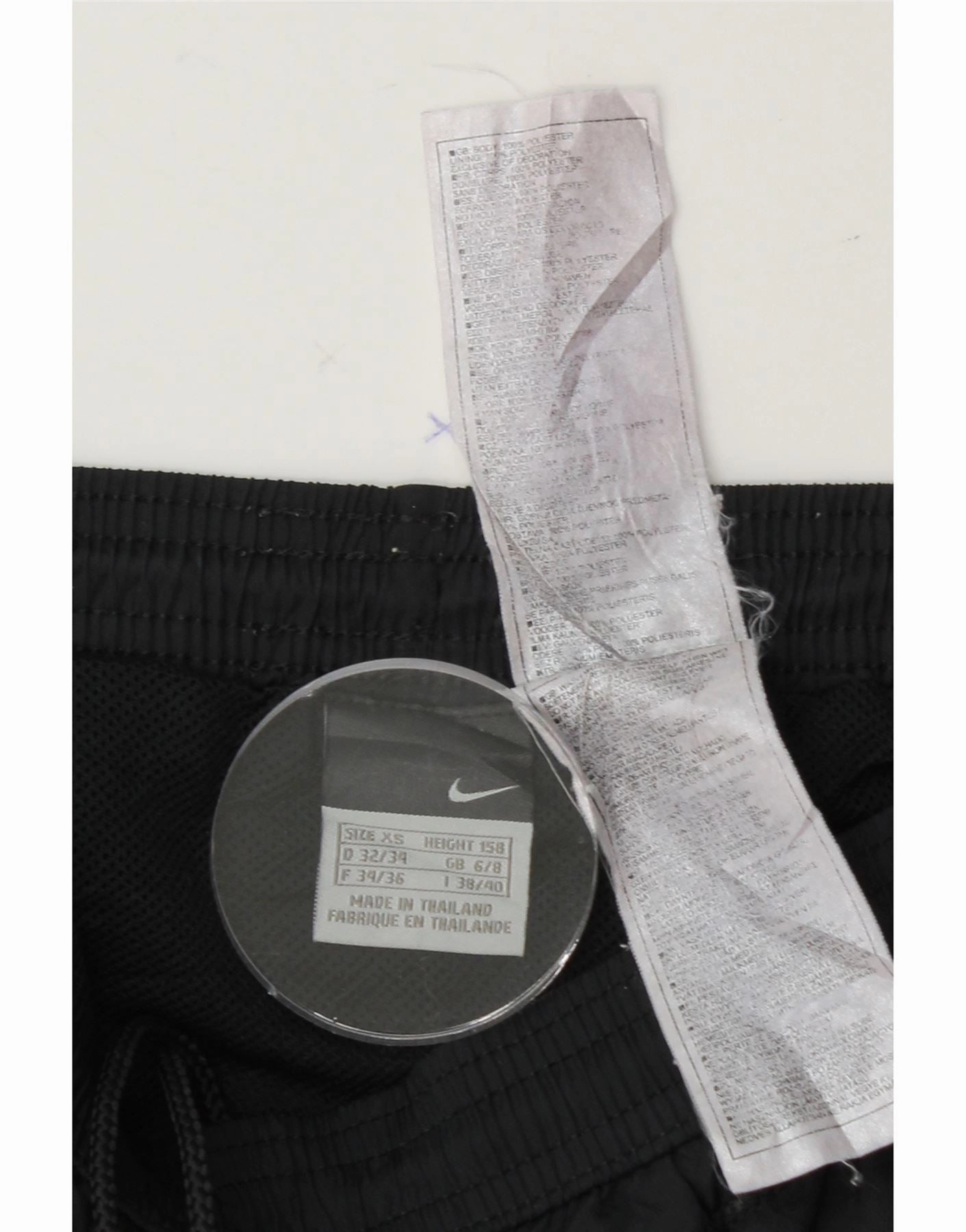 NIKE Womens Tracksuit Trousers UK 6/8 XS  Black Polyester