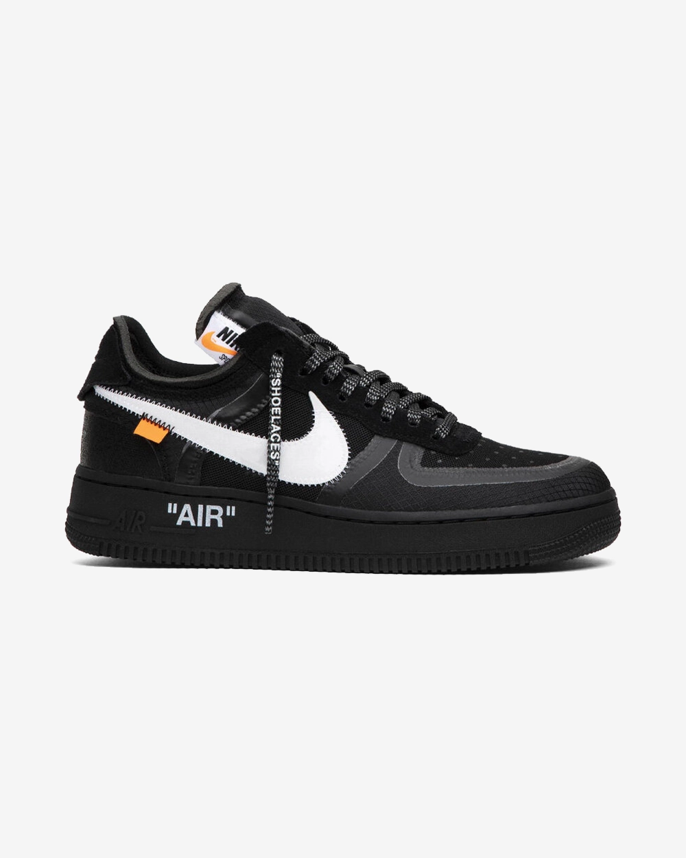 NIKE X OFFWHITE AIR FORCE ONE 2.0 BLACK LOW US9.5M / US11W / EU43