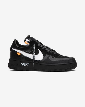 NIKE X OFFWHITE AIR FORCE ONE 2.0 BLACK LOW US9.5M / US11W / EU43