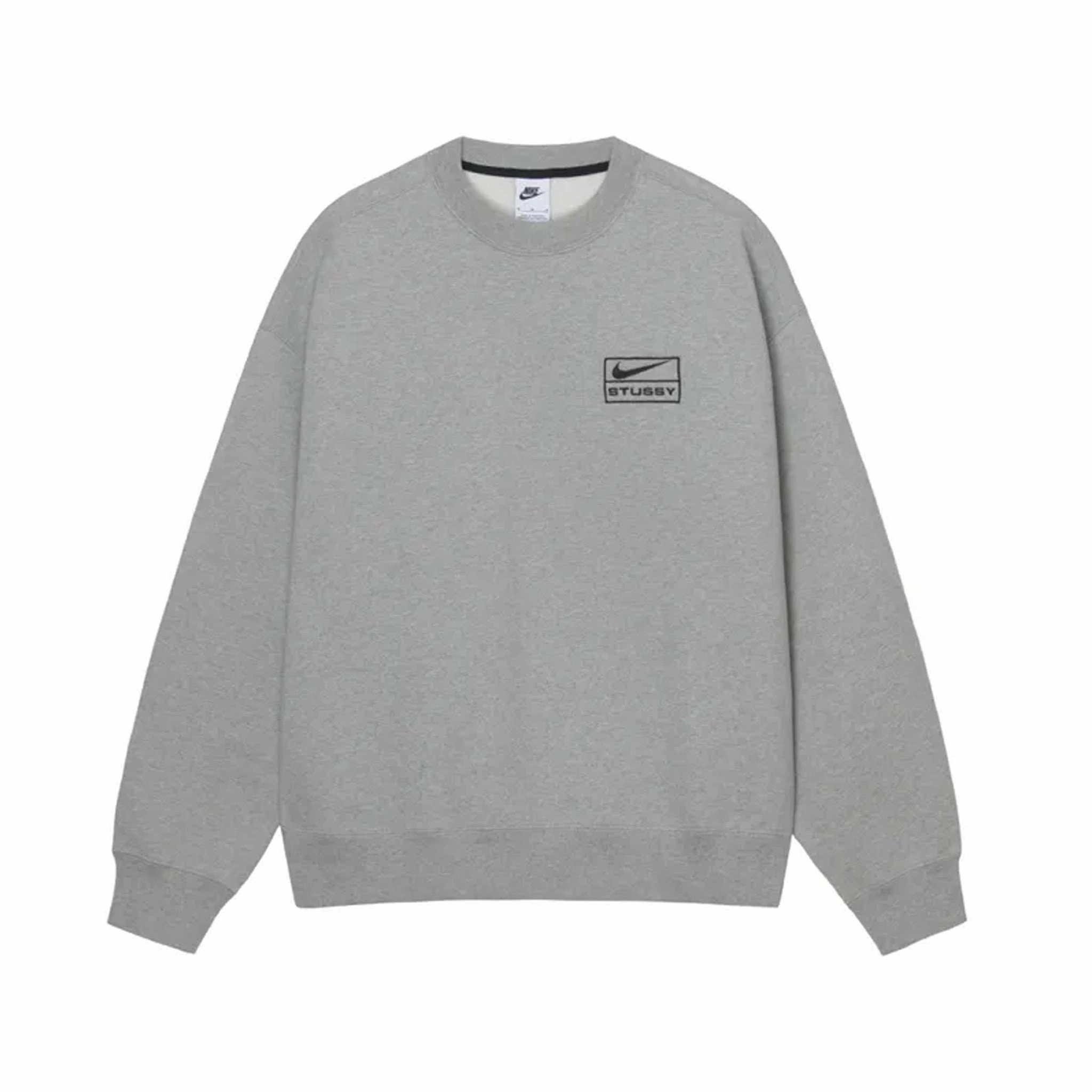 Nike x Stussy Fleece Crewneck - Dark Heather Grey