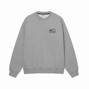 Nike x Stussy Fleece Crewneck - Dark Heather Grey