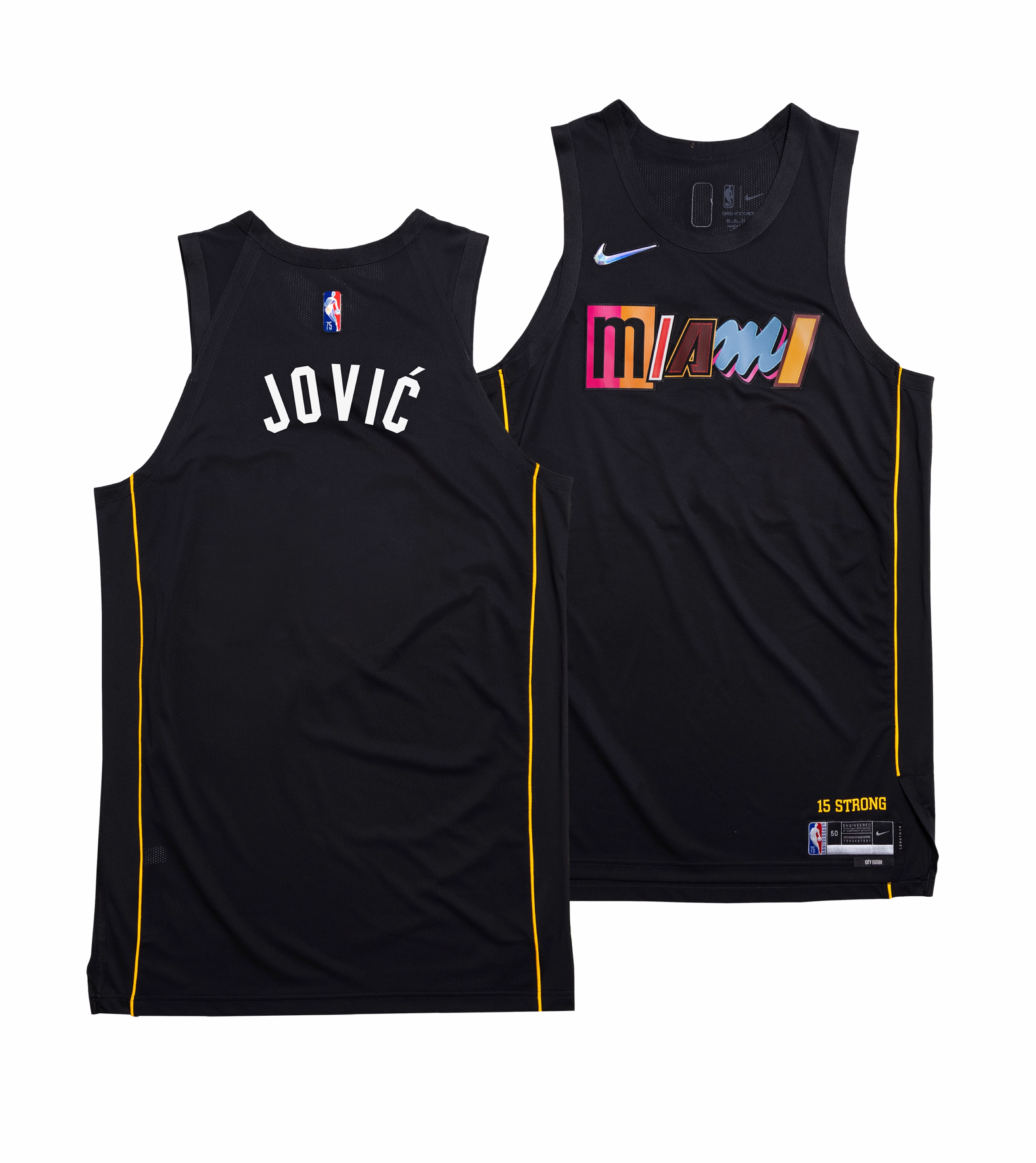 Nikola Jović Nike Miami HEAT Mashup Swingman Jersey - Custom Number Style