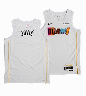 Nikola Jović Nike Miami Mashup Vol. 2 Swingman Youth Jersey - Custom Number Style
