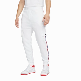 Pantalon Cargo Nike Sportswear Fleece - Blanc/Bleu/Rouge