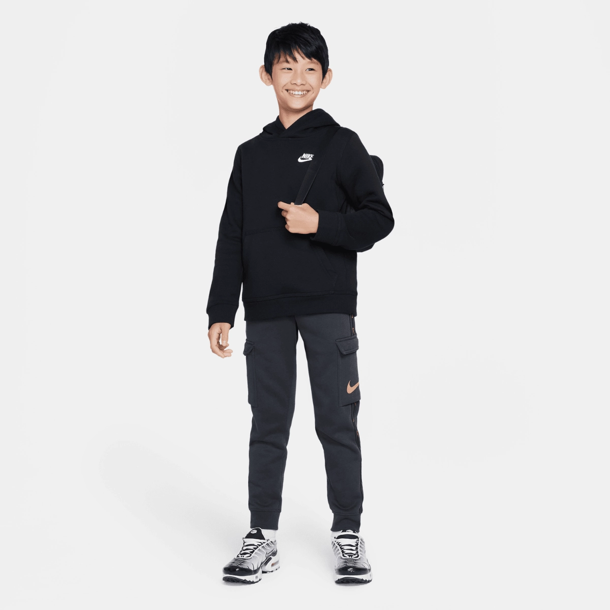 Pantalon Cargo Nike Sportswear Tech Fleece Junior - Gris/Doré