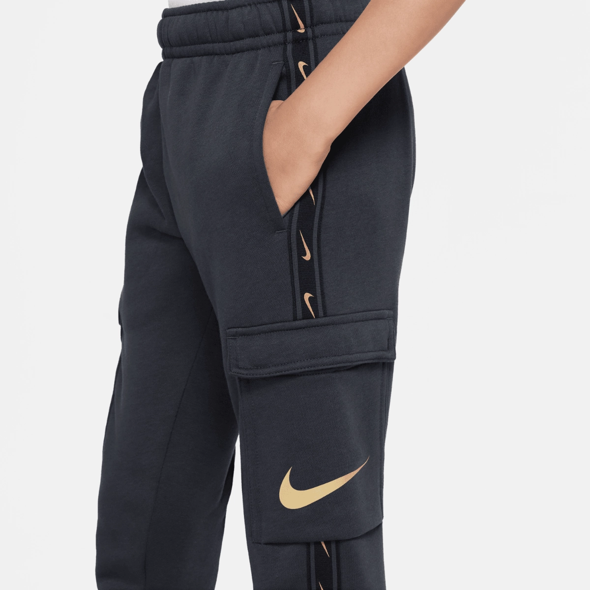 Pantalon Cargo Nike Sportswear Tech Fleece Junior - Gris/Doré