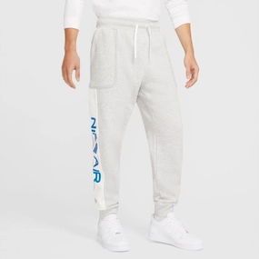 Pantalon jogging Nike Air Fleece - Gris/Blanc/Bleu