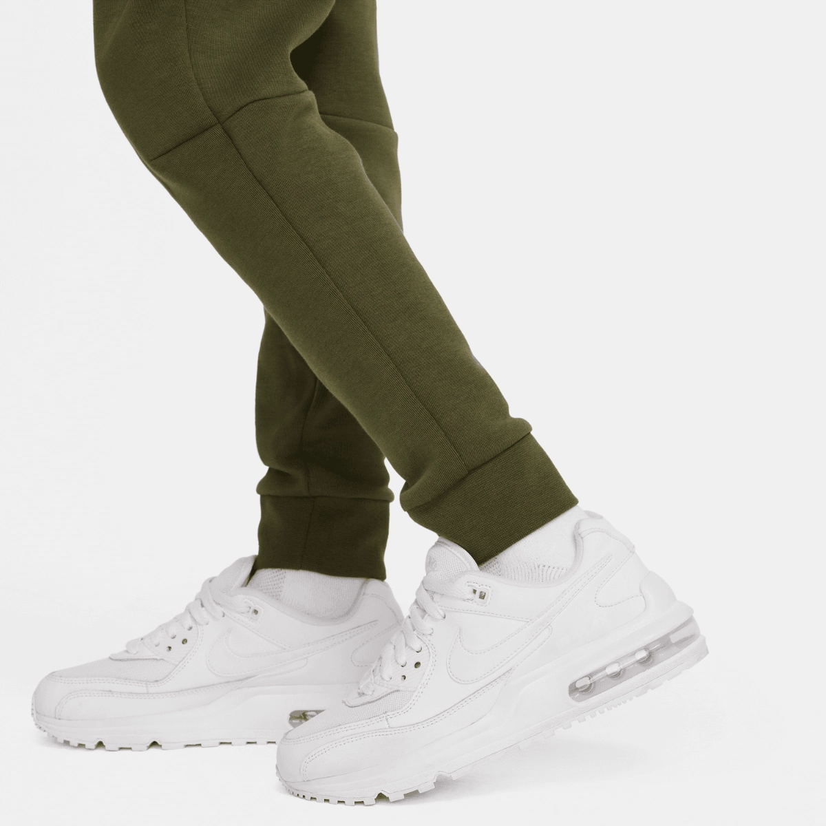 Pantalon jogging Nike Tech Fleece Junior - Kaki/Noir