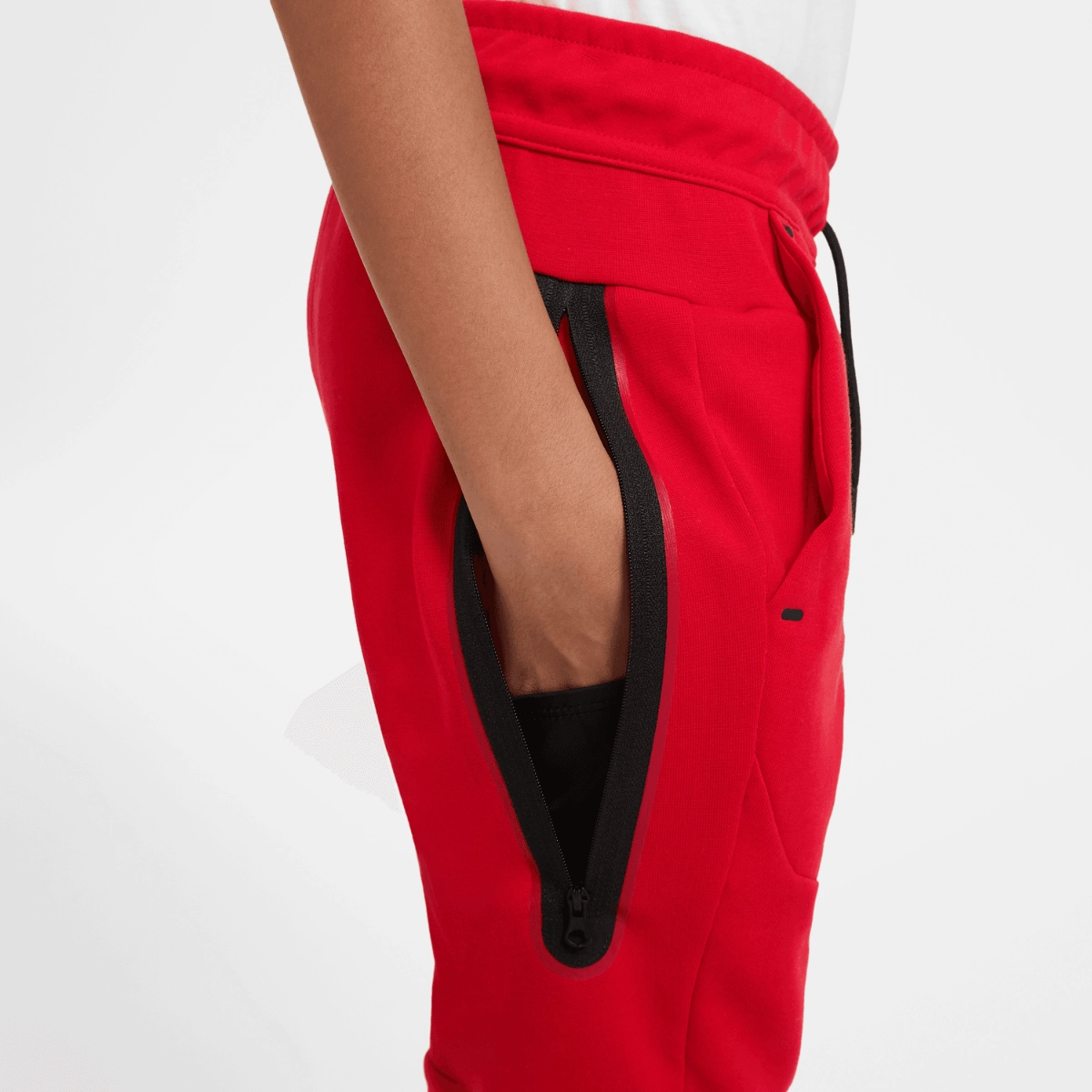 Pantalon jogging Nike Tech Fleece Junior - Rouge/Noir