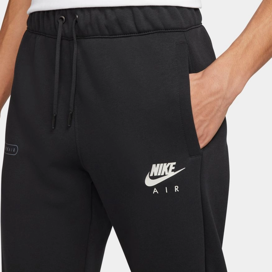 Pantalon Nike Air fleece brossé  - Noir/Blanc