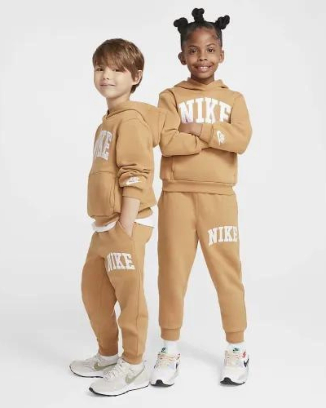 Pantalon Nike Fleece Junior - Camel