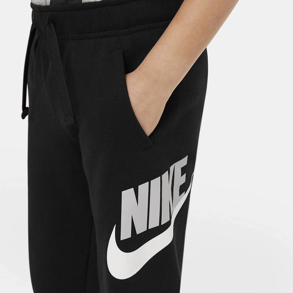 Pantalon Nike Sportswear Club Fleece Enfant - Noir/Blanc