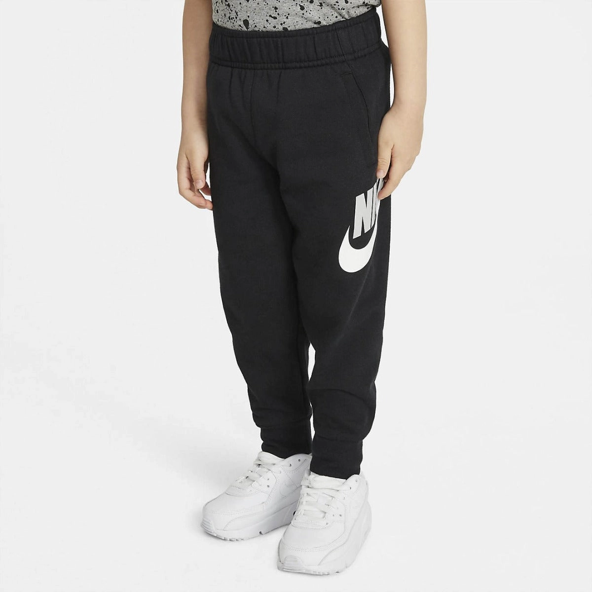 Pantalon Nike Sportswear Club Fleece Enfant - Noir/Blanc
