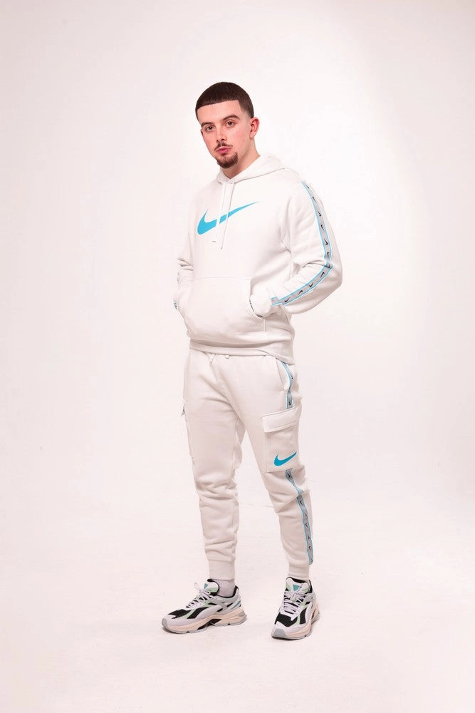 Pantalon Nike Sportswear Repeat - Blanc/Bleu/Gris