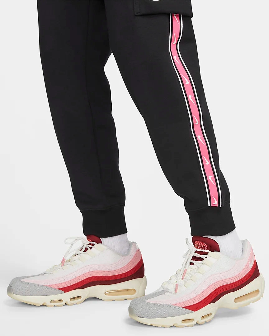 Pantalon Nike Sportswear Repeat - Noir/Rose/Blanc