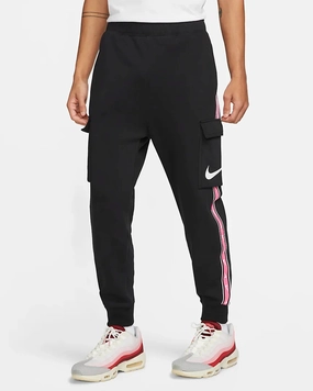 Pantalon Nike Sportswear Repeat - Noir/Rose/Blanc