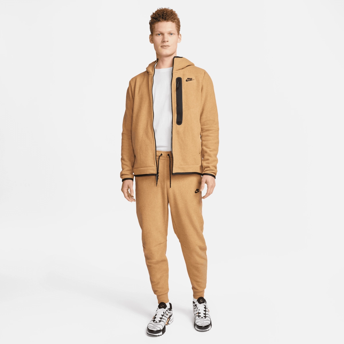 Pantalon Sportswear Nike Tech Fleece - Beige/Noir