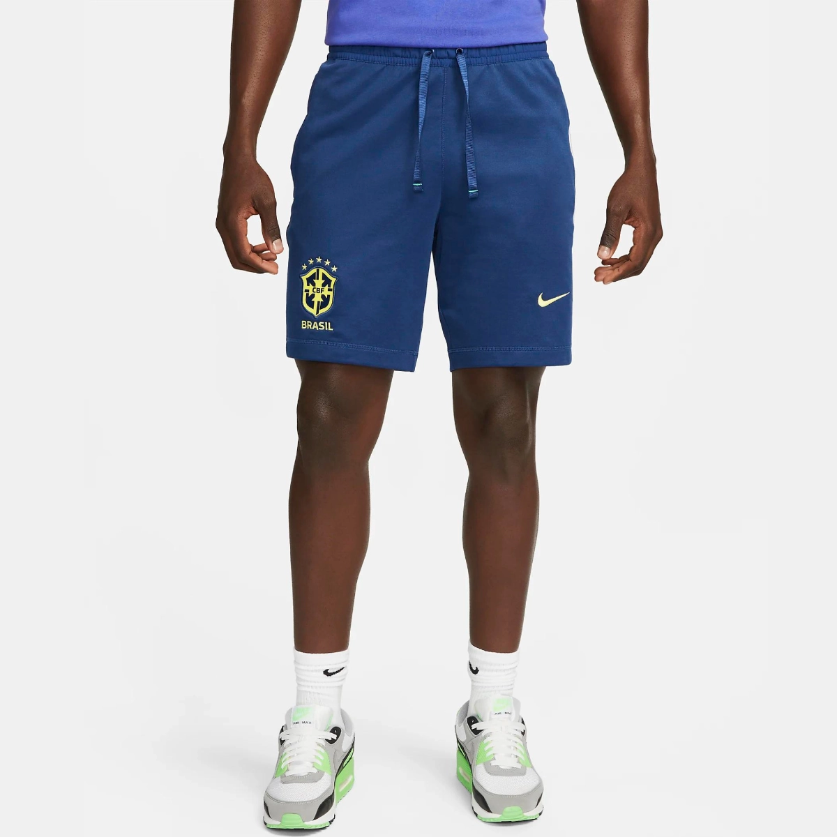 Short d'entrainement Brésil Travel 2022 - Bleu/Jaune