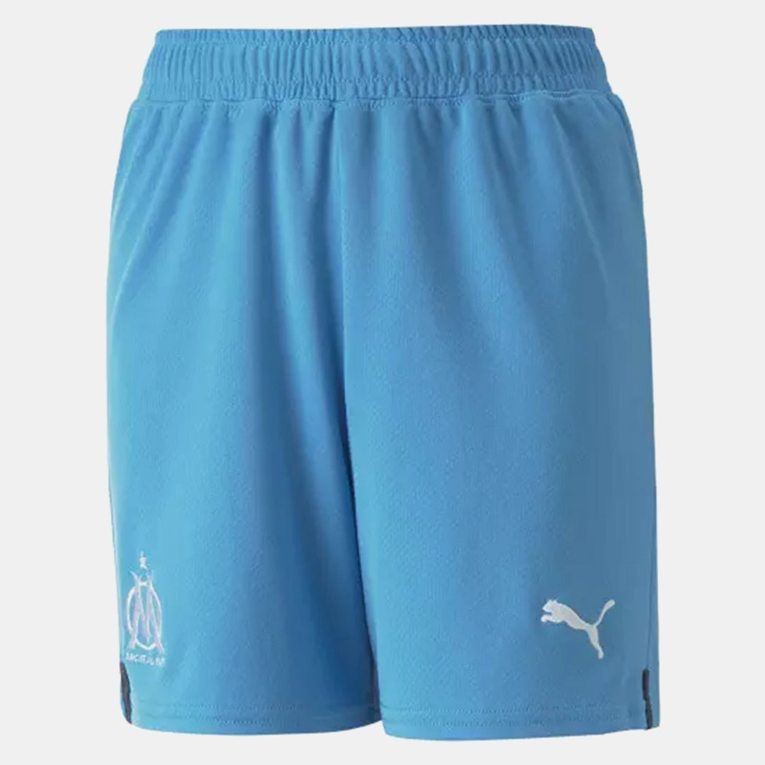 Short Domicile OM Junior 2022/2023 - Bleu/Blanc
