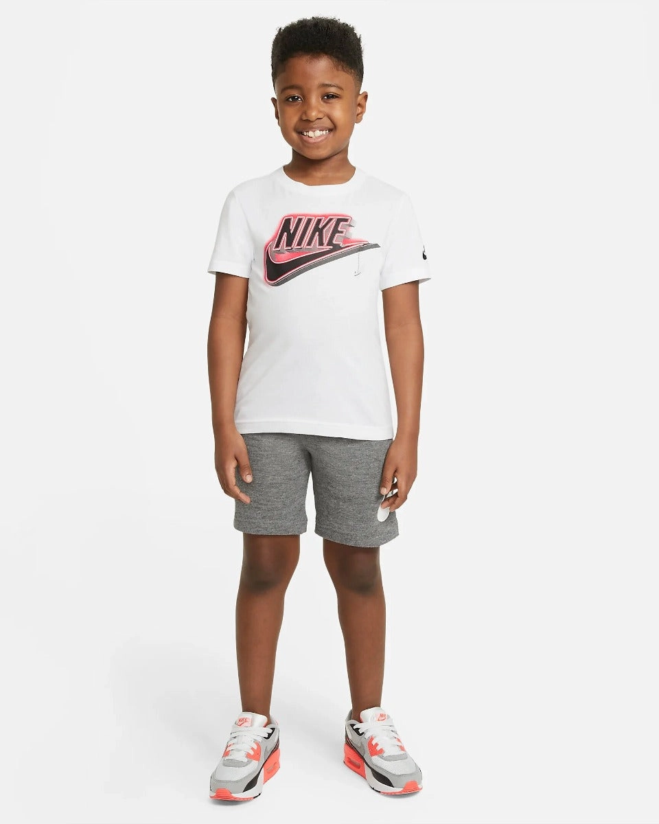Short Nike Sportswear HBR Enfant - Gris/Noir/Blanc