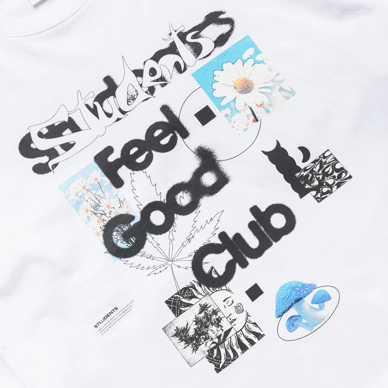 Students Golf Feel Good L/S Tee - White