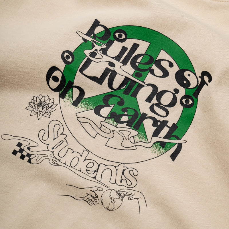 Students Golf Living On Earth L/S Tee - Nude