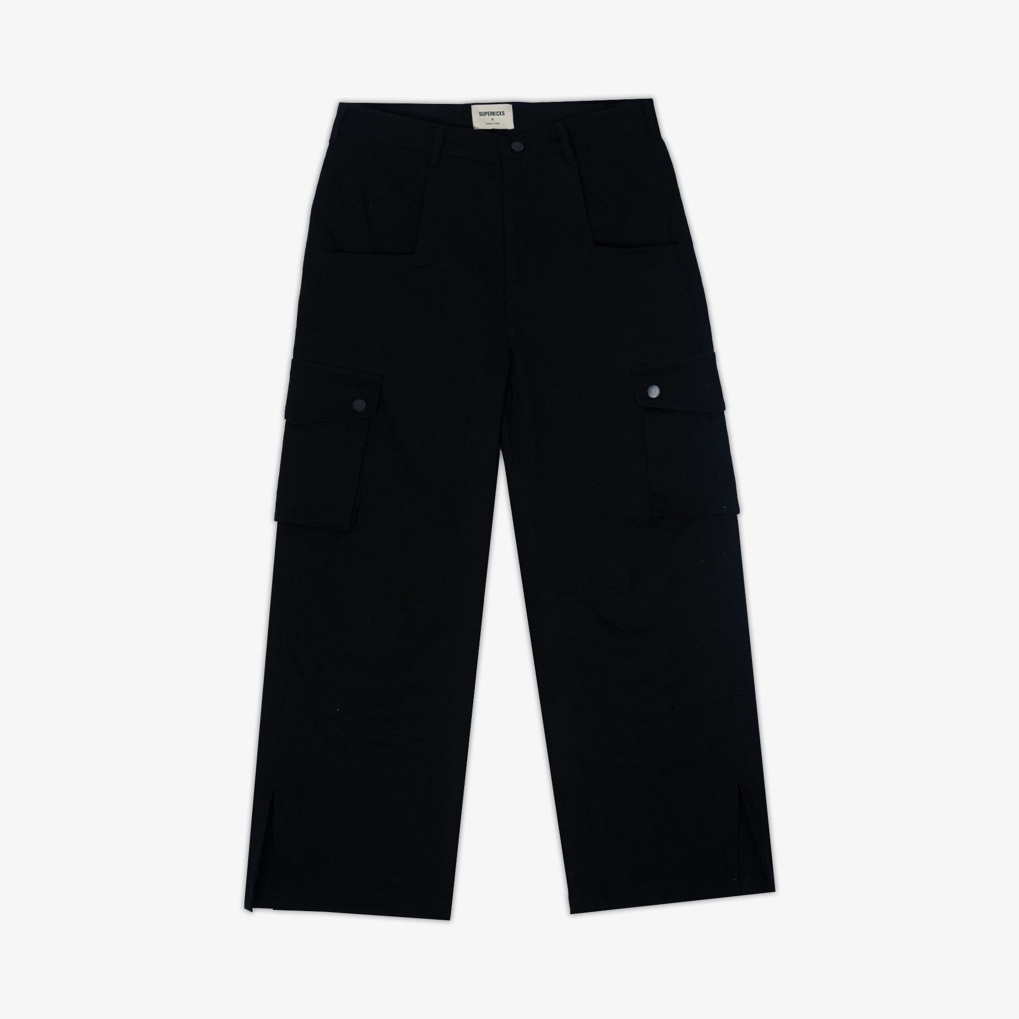 Superkicks | ESSENTIAL CARGO PANTS  { BLACK