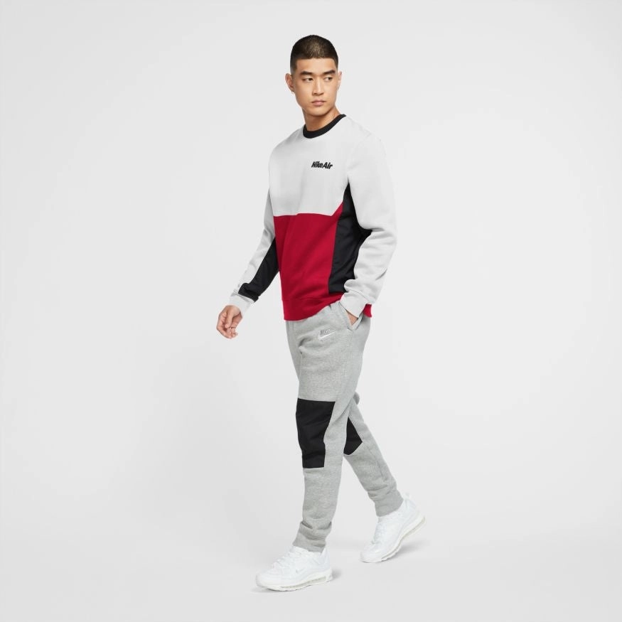 Sweat Nike Air Fleece - Blanc/Rouge/Noir