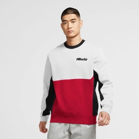 Sweat Nike Air Fleece - Blanc/Rouge/Noir