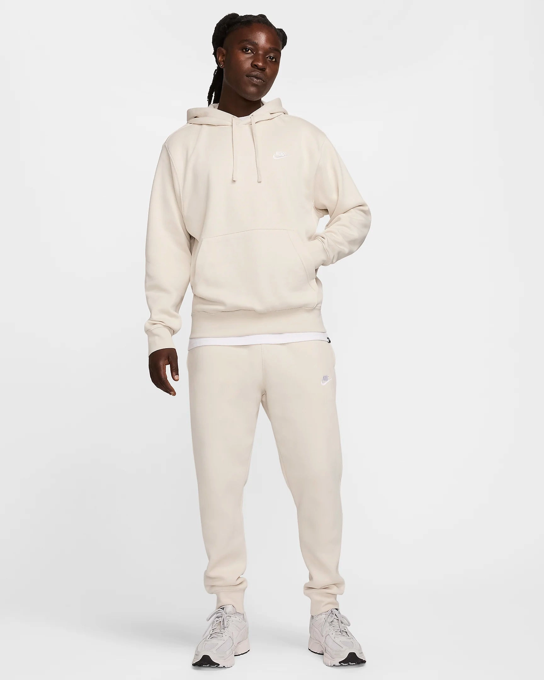 Sweat à capuche Nike Club Fleece - Beige