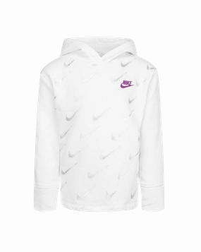 Sweat à capuche Nike Fleece Enfant - Blanc/Gris