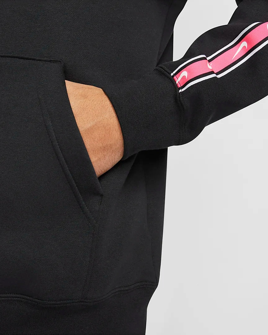 Sweat à capuche Nike Sportswear Repeat - Noir/Blanc/Rose