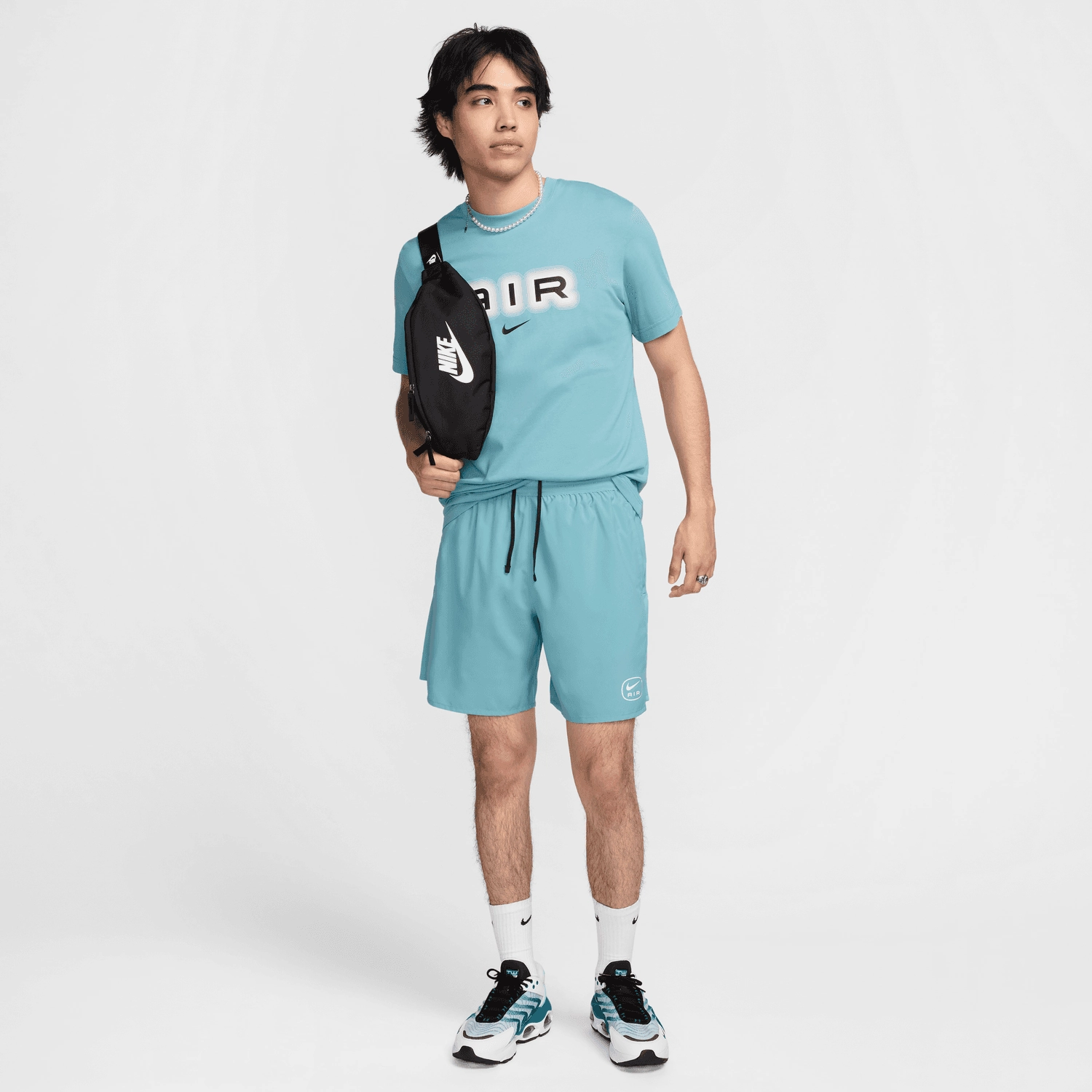 T-Shirt Nike Air Graphic - Bleu/Blanc