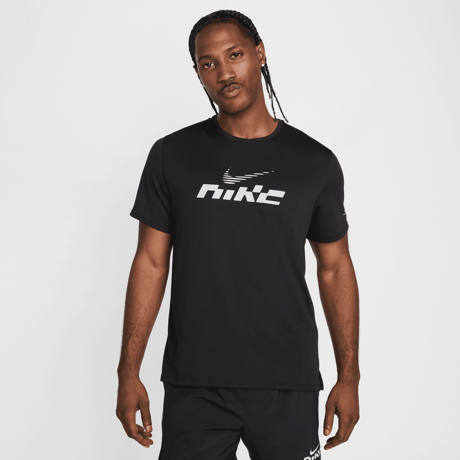 T-shirt Nike Miler - Noir/Blanc