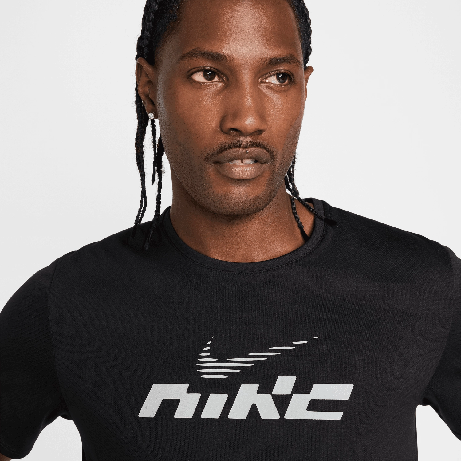 T-shirt Nike Miler - Noir/Blanc