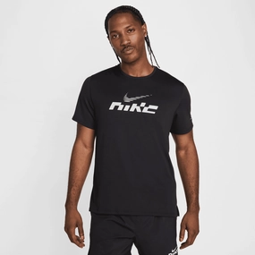 T-shirt Nike Miler - Noir/Blanc
