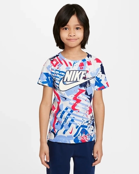 T-Shirt Nike Thrill Seeker Enfant - Bleu/Blanc/Rouge