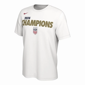 Unisex Nike USWNT 2024 Champions White Tee