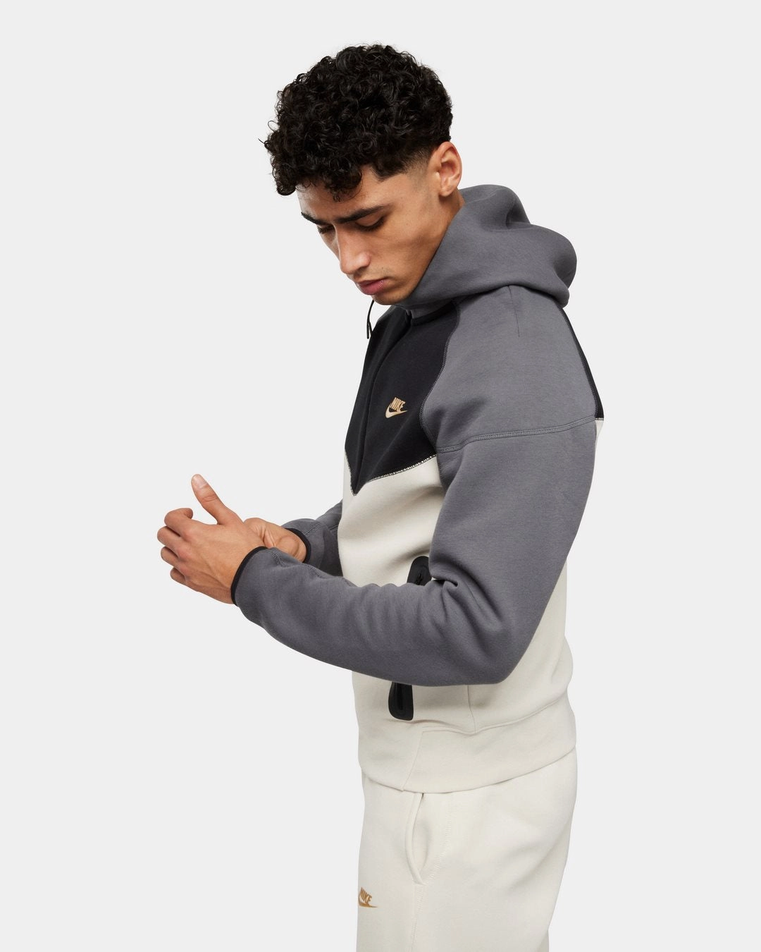 Veste Nike Tech Fleece -  Beige/Gris/Noir