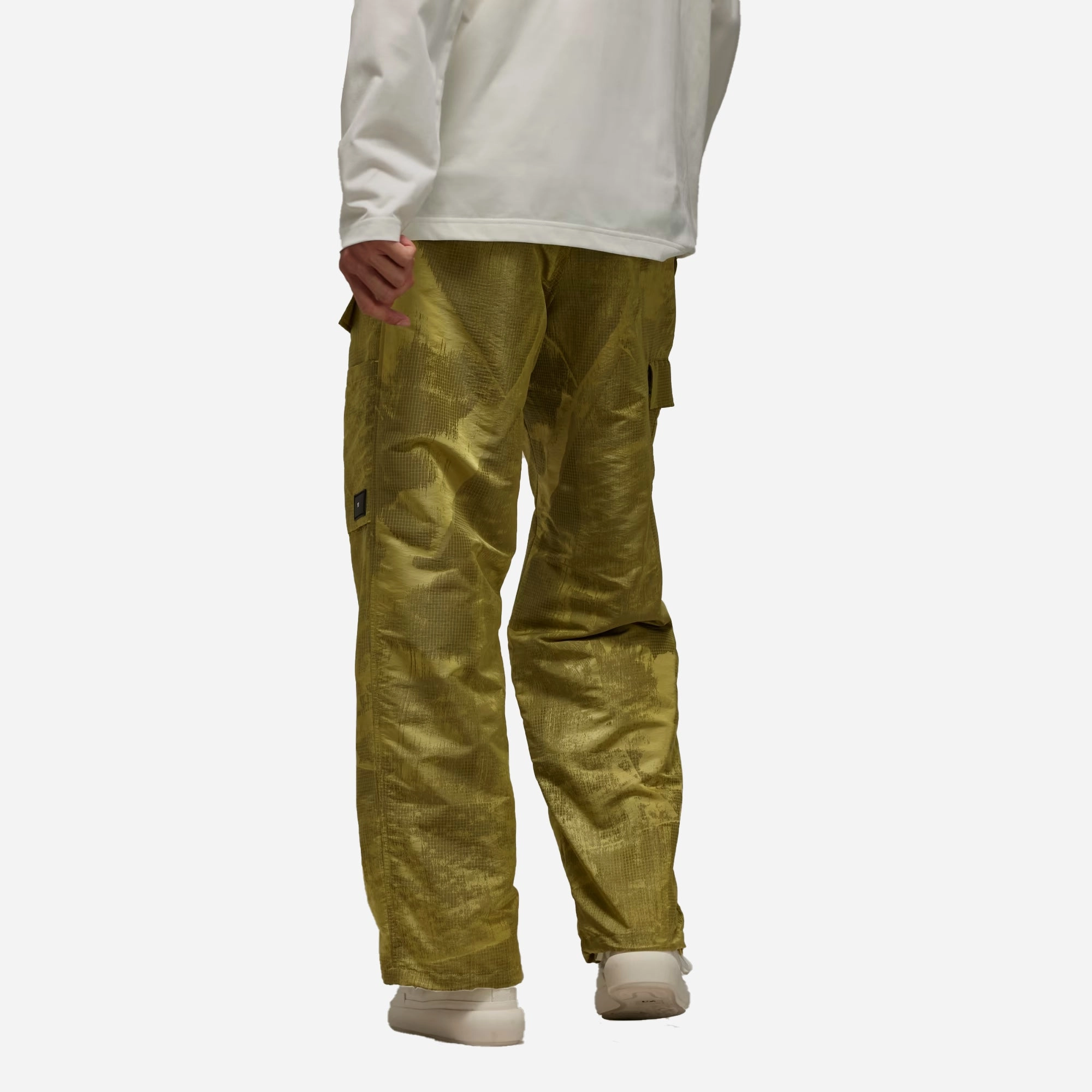 Y-3 | LINED JACQUARD RIPSTOP PANTS  { YELLOW/BLACK